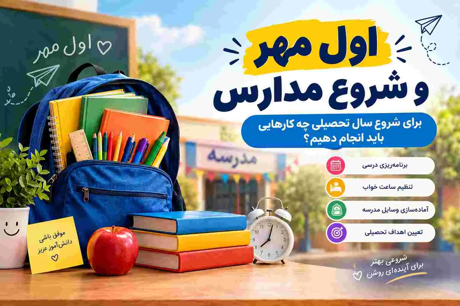 اول مهر و شروع مدارس؛ برای شروع سال تحصیلی چه کارهایی باید انجام دهیم؟